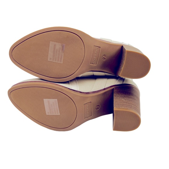 MIA Cowboy Bootie Heel Boots Off White Cream 7 NWT - Picture 5 of 11